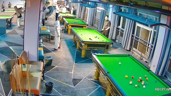 Cue ball flies across three tables and scores in China