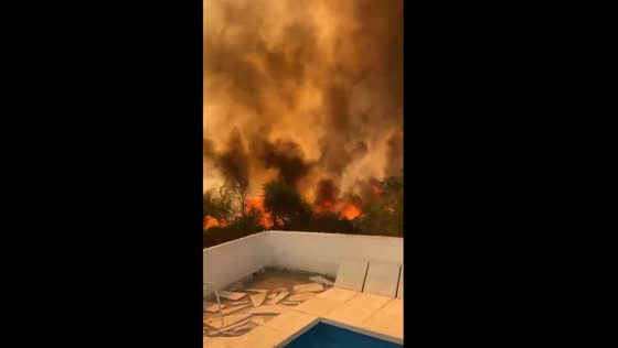 Narrow escape: family evacuates as wildfire threatens home in Villa Carlos Paz, Argentina