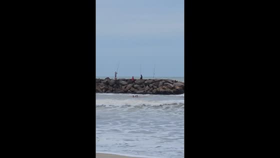Santa Clara del Mar lifeguards brave strong surf to rescue drowning girl