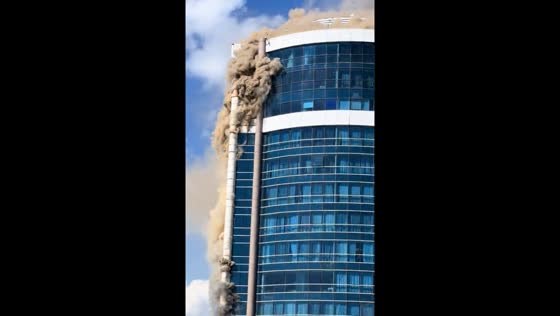 Massive fire engulfs 26-story building in Astana, Kazakhstan
