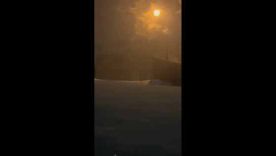 Rare thundersnow during snow squall in Stonewood, USA