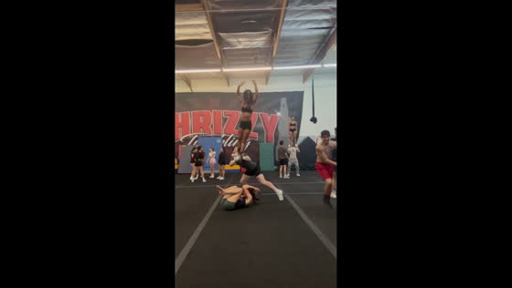 Gym balancing act fails after unexpected interference in Santa Fe Springs, California