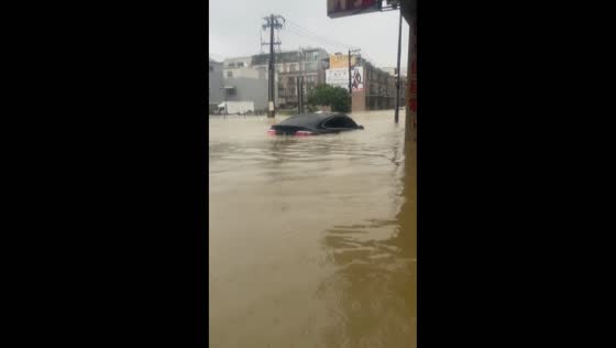 Typhoon Gaemi causes severe flooding in Fengshan District, Taiwan