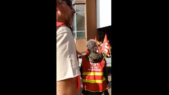 Protesters in Isère, France rally for salary and pension reforms