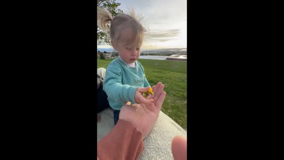 2-year-old Harper mimics bird call in Woods Cross, Utah