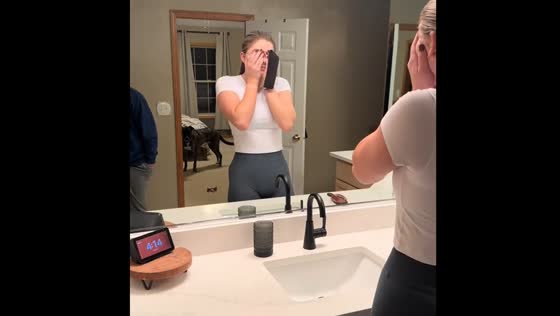 Partner’s early morning fart interrupts bathroom routine