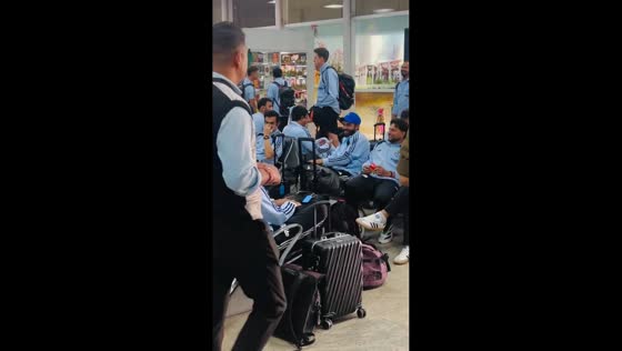 Indian cricket stars stranded amid flight disruptions in New Delhi, India