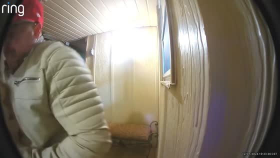 Visitors accidentally walk into transparent glass door in Kingfisher, Oklahoma, USA
