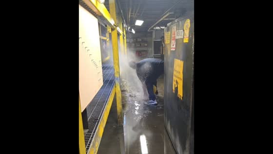 Drain unclogging prank backfires at workplace in Livingston, Texas, USA