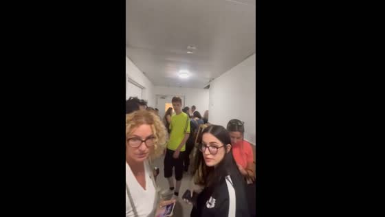 Sheltering in a supermarket during attacks in Israel