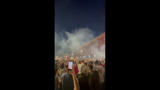 Thousands gather in protest over coastal resort project in Tirana, Albania