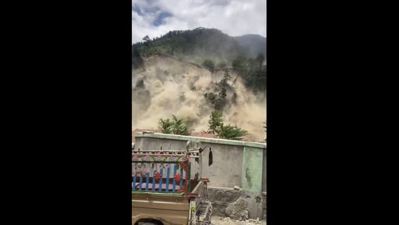 Landslide in Mahandri, Khyber Pakhtunkhwa, Pakistan