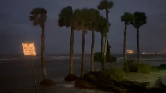 Hurricane Debby brings strong winds and storm surge to St. Petersburg, Florida