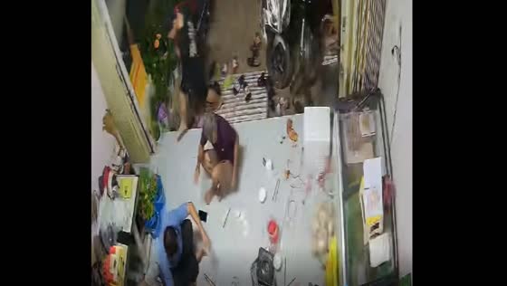Terrifying gas explosion at family party leaves dishes shattered