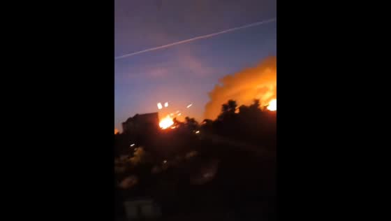Missile interception causes explosion at residential building in Kyiv, Ukraine