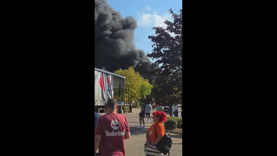 Huge fire erupts at Malibu Sun warehouse in St Albans, Hertfordshire, UK