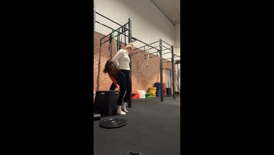 Resistance band workout fail in Avesta, Sweden