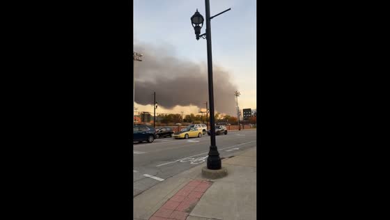 Black smoke rises after deadly UPS plane crash in Louisville, USA
