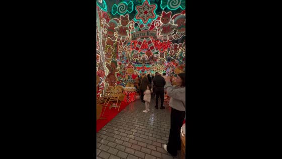 Stunning Christmas decorations in enchanting Athens, Greece