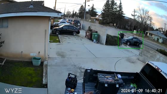 Fresno, California resident narrowly avoids collision with a speeding car