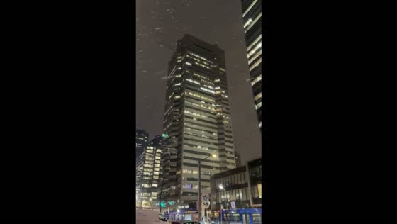Rain and snow hit Edmonton as winter weather arrives in Alberta, Canada