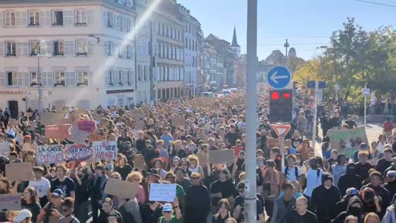 Thousands march in major student demonstration in Strasbourg, France