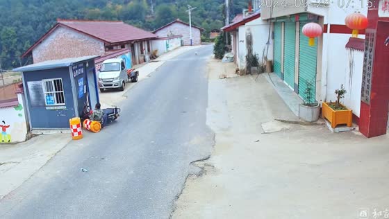 Motorbike crash into house after hitting dog in China