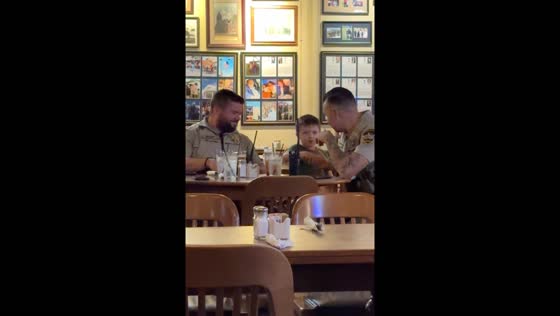 Gainesville boy thanks officers for their service