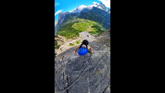 Rock climbing adventure: scaling Allmenalp's steep terrain