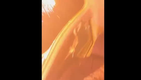 Fireworks enter car during Halloween in Dublin
