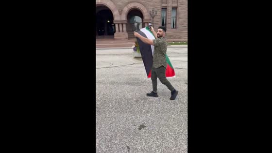 Pro-Palestinian protester disrupts Pro-Canada rally