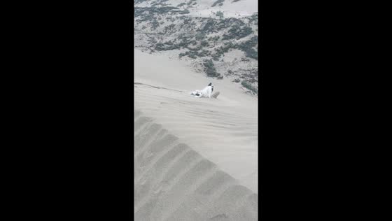 Bambam's joyful sand dune adventures in Aucallama, Peru