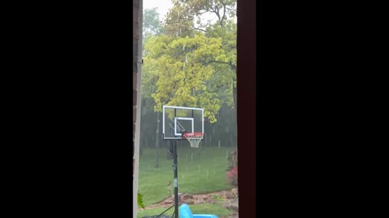 Heavy rain and thunderstorm in Edmond, Oklahoma, USA