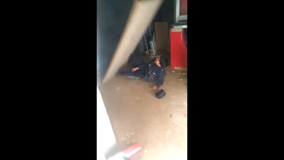 Man fails to break wooden board with kick in Inner Mongolia, China