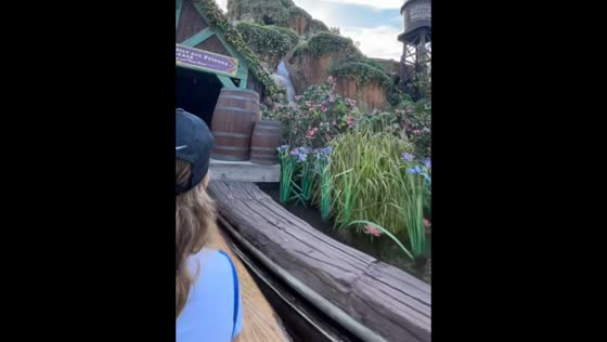 Log Flume ride at Disneyland surprises visitors in Anaheim, California