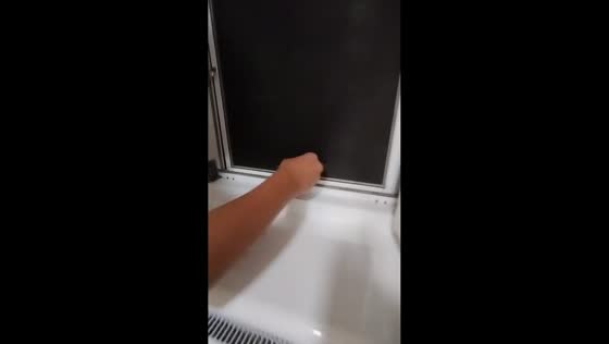 Friends accidentally knock over window frame in Boguslav, Ukraine