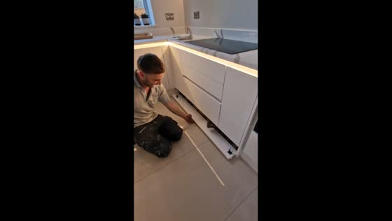 Cat rescued after being sealed under cupboards in Middlesbrough, England