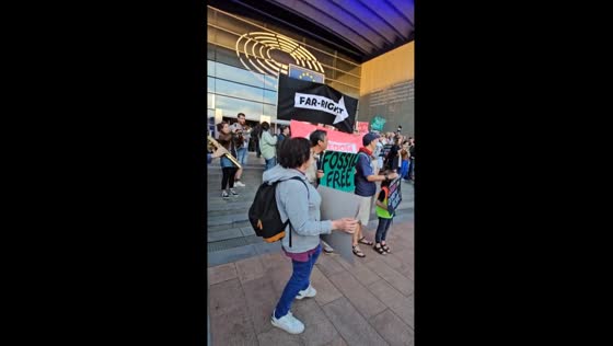 Protesters sing 'Bella Ciao' outside European Parliament amid radical-right surge