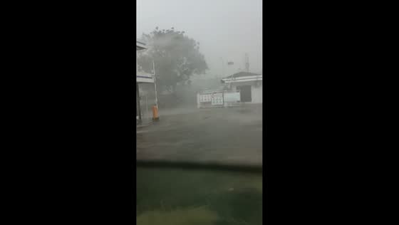 Severe tornado strikes, homes damaged and trees downed in Sampang, Indonesia
