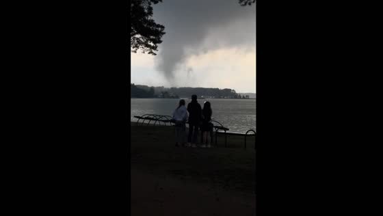 Tornado-like waterspout seen on Minsk Sea: a captivating spectacle leaves locals amazed