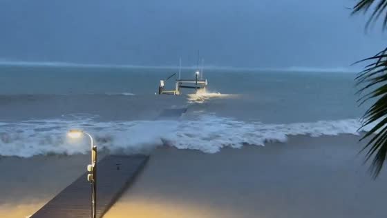Hurricane Beryl brings strong winds and waves to Grand Cayman