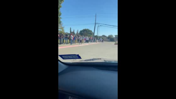Long lines form at Collin County early voting station in Texas