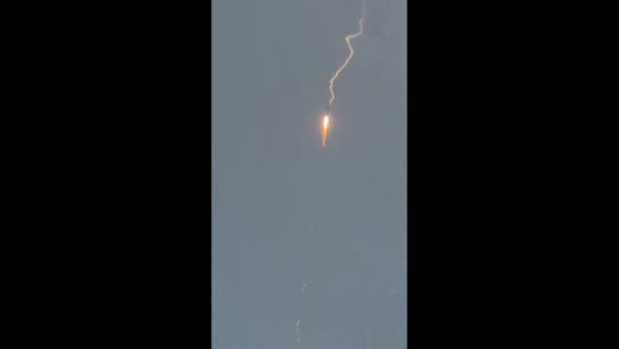 Long March-3B rocket struck by lightning after launch in Sichuan, China