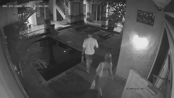 Woman falls into swimming pool after missing step while with partner in Bali, Indonesia