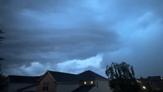 Massive stormy cloud Covers Greenville, SC