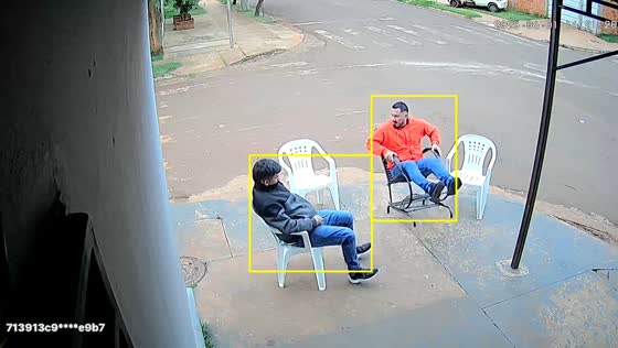 Man falls backward in chair mishap caught on security camera in Ponta Porã, Brazil