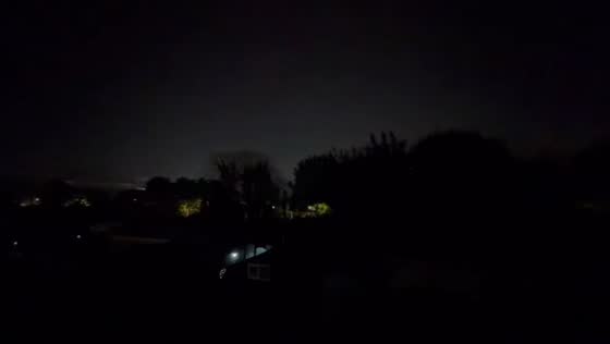 Thunderstorm during lightning strike in Donaghmede, Dublin, Ireland
