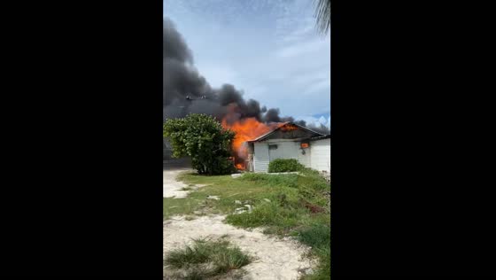Fire incident in Exuma, The Bahamas