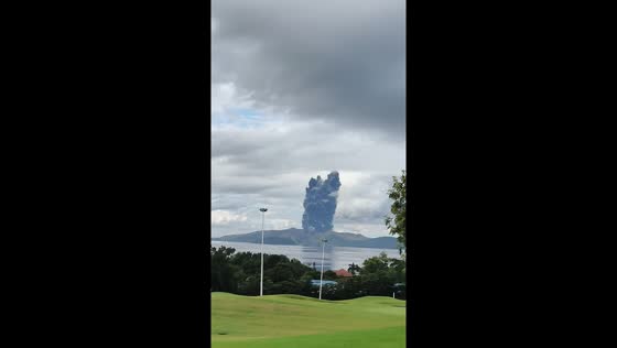 Taal Volcano erupts, sending ash plume visible from Tanauan, Batangas