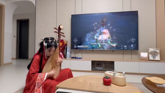 Pipa artist plays theme song from 'Black Myth Wukong' in Ningxia
